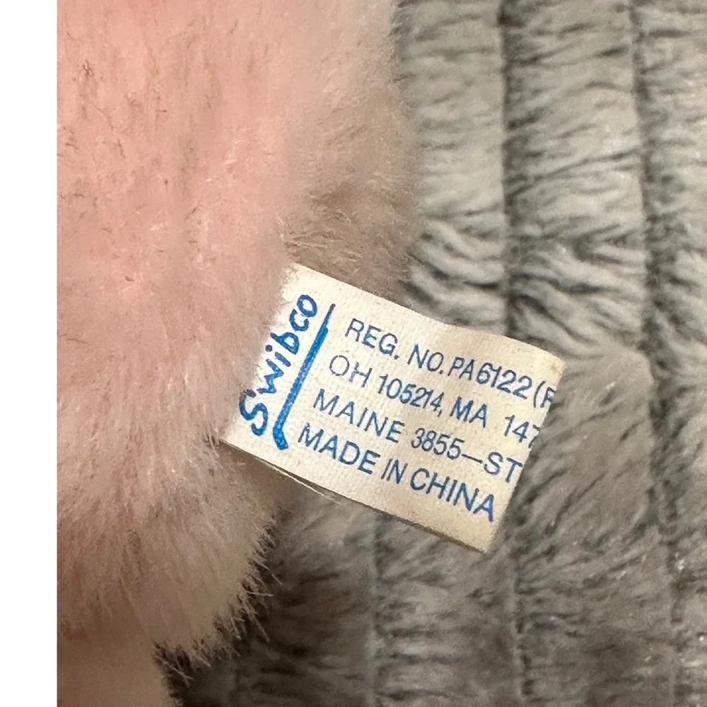 Vintage Puffkins Pink Pig Plush Swibco 1994